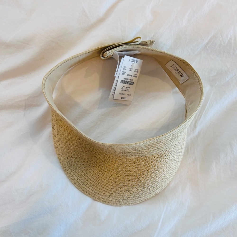 J.Crew Packable Straw Visor - Picture 2 of 3